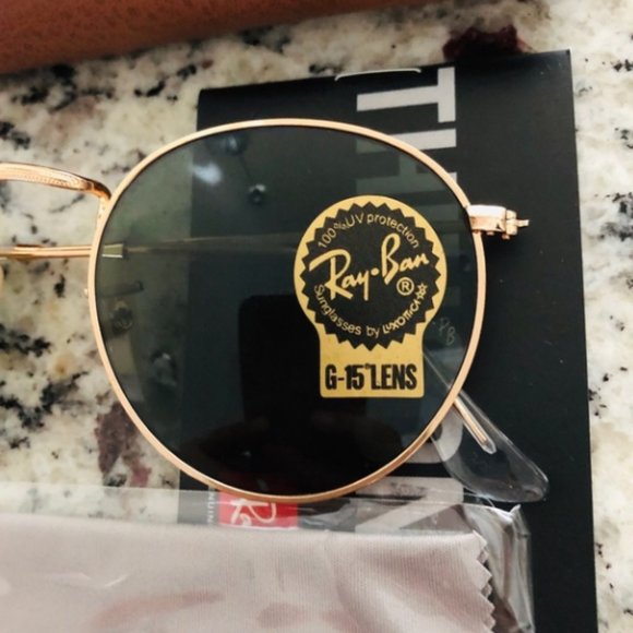 Women RayBan RB3447 Green Flash Polarized main image 7